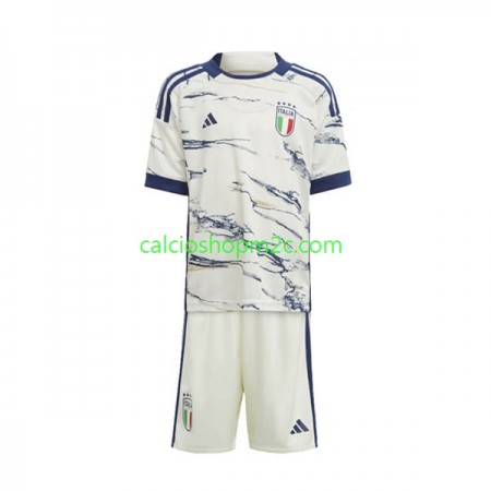 Italia Bambino Maglia Trasferta 2023 Manica Corta (+ Pantaloncini)